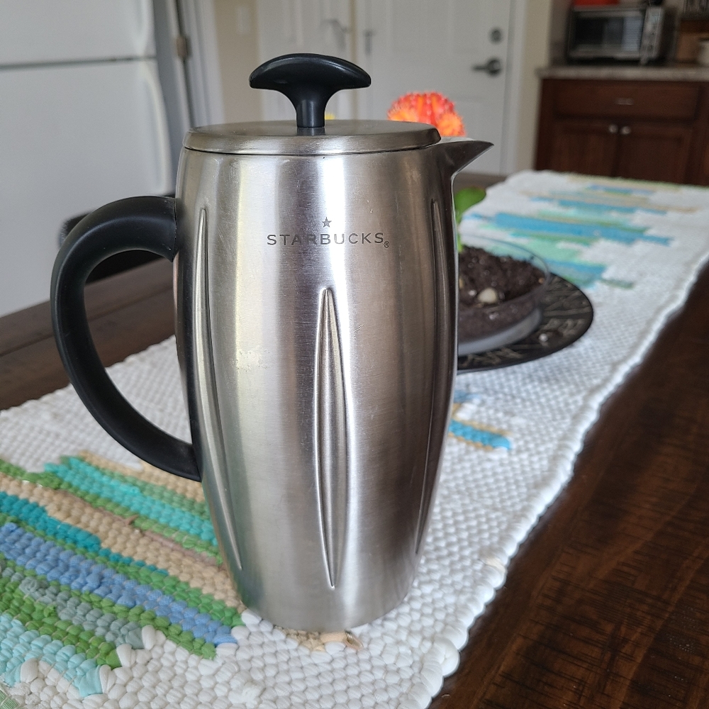 Starbucks barista coffee French Press stainless